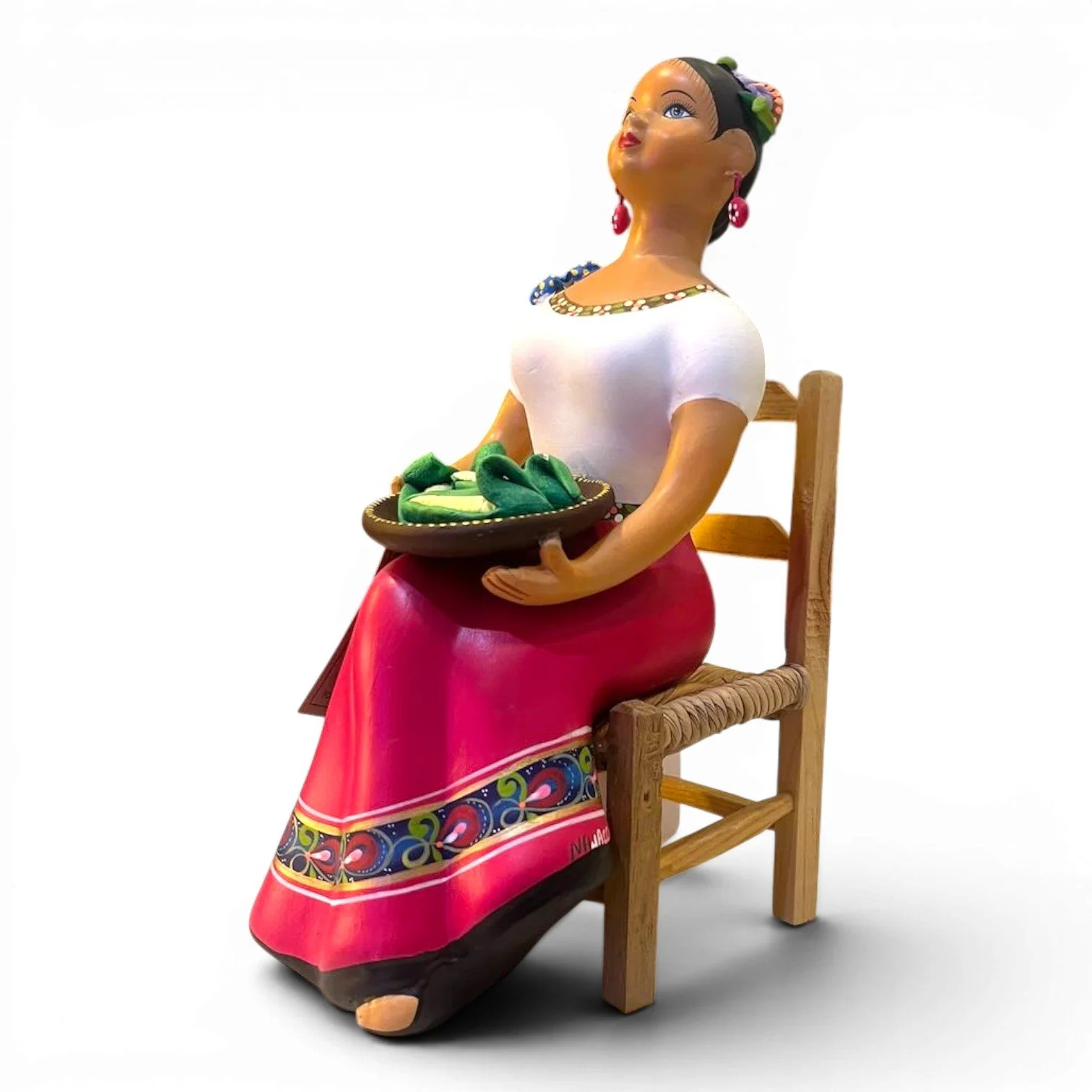 Handmade Mexican Najaco Lupita folk art doll from Tonalá Jalisco