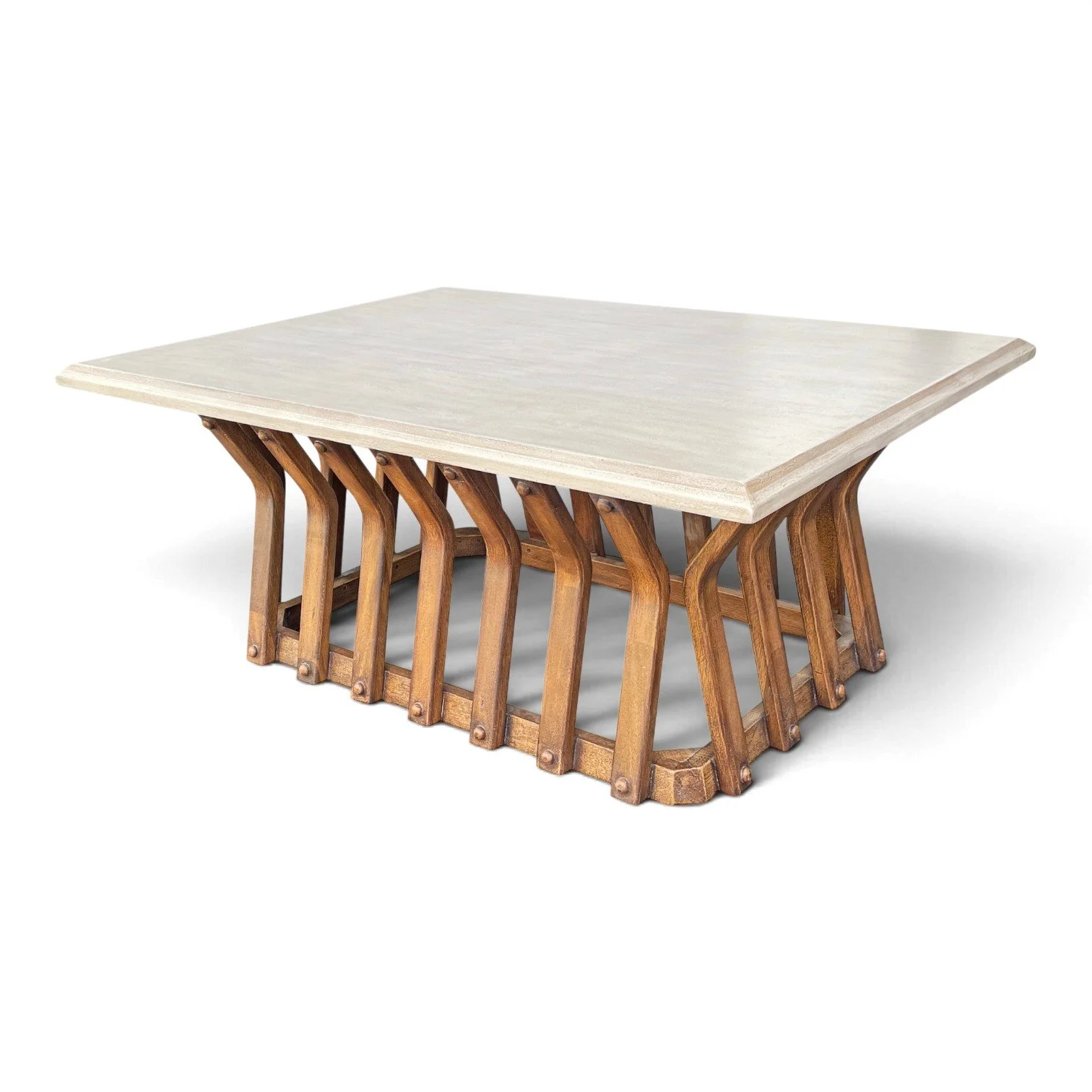 Malibu Wood Coffee Table | Handmade Two-Tone Wood Coffee Table