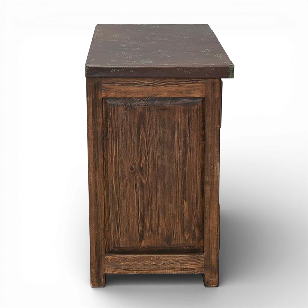 San Felipe Copper Nightstand - Three Drawer