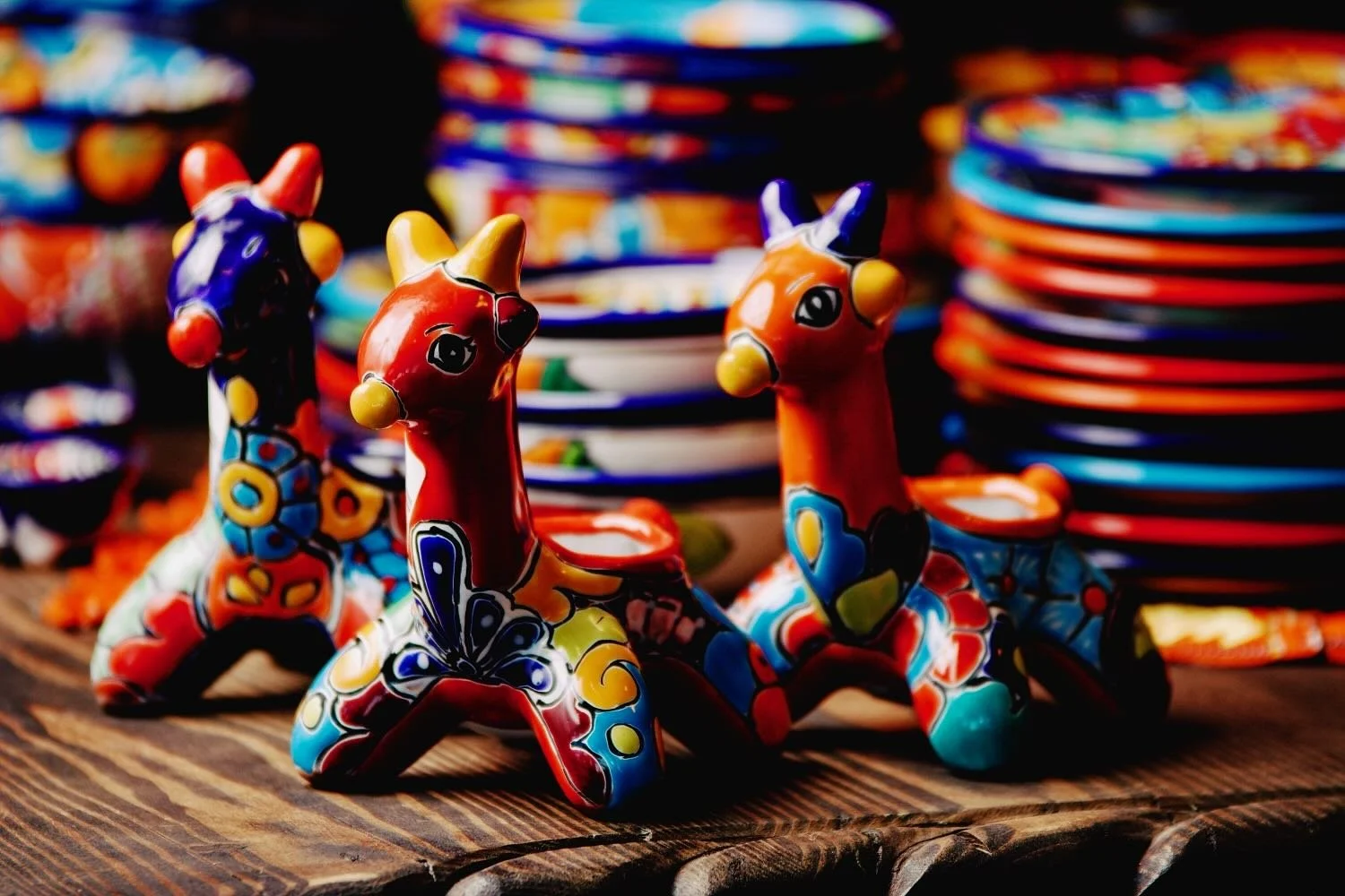 Talavera Giraffe Planters