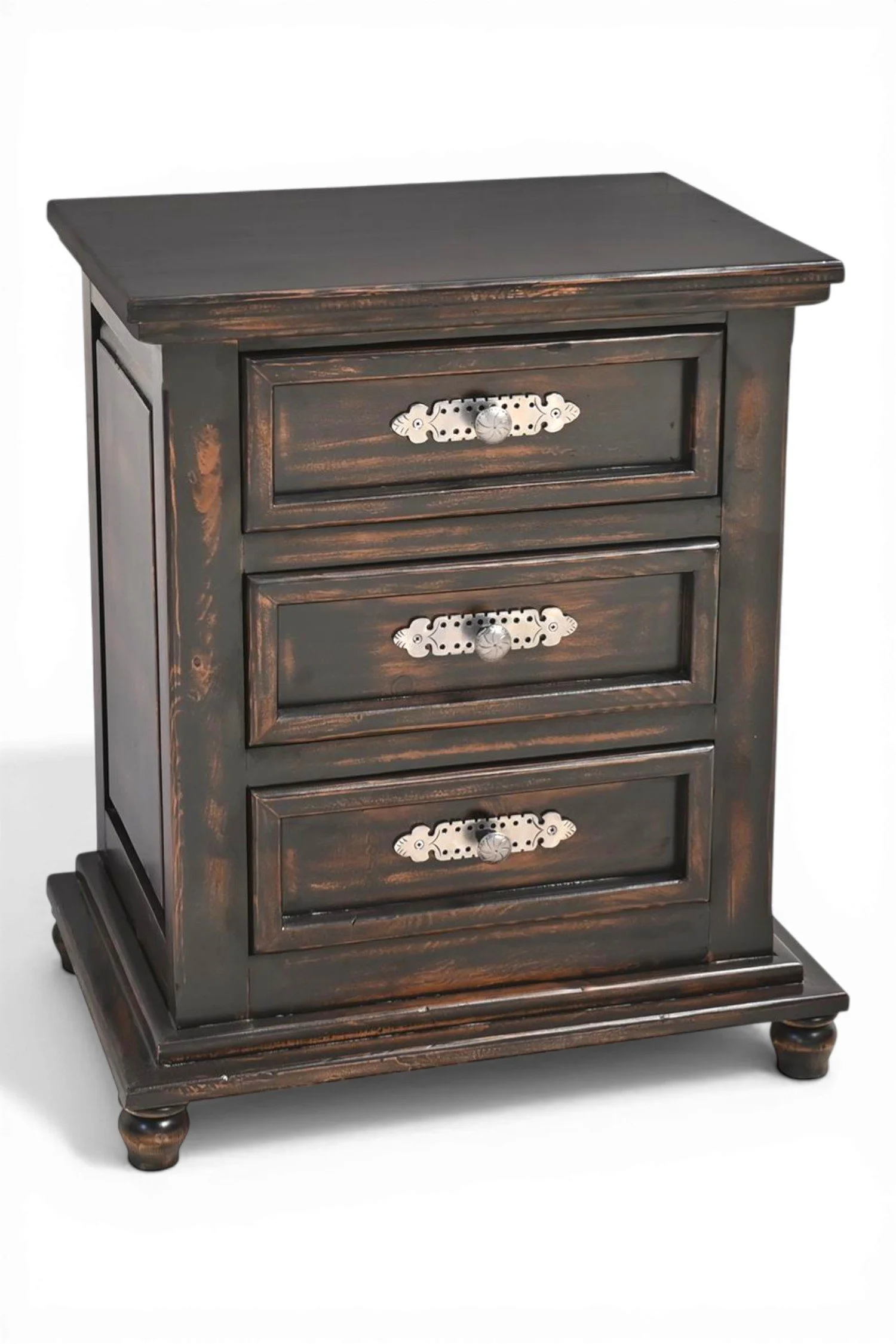 Arenas Negras Nightstand - Three Drawer