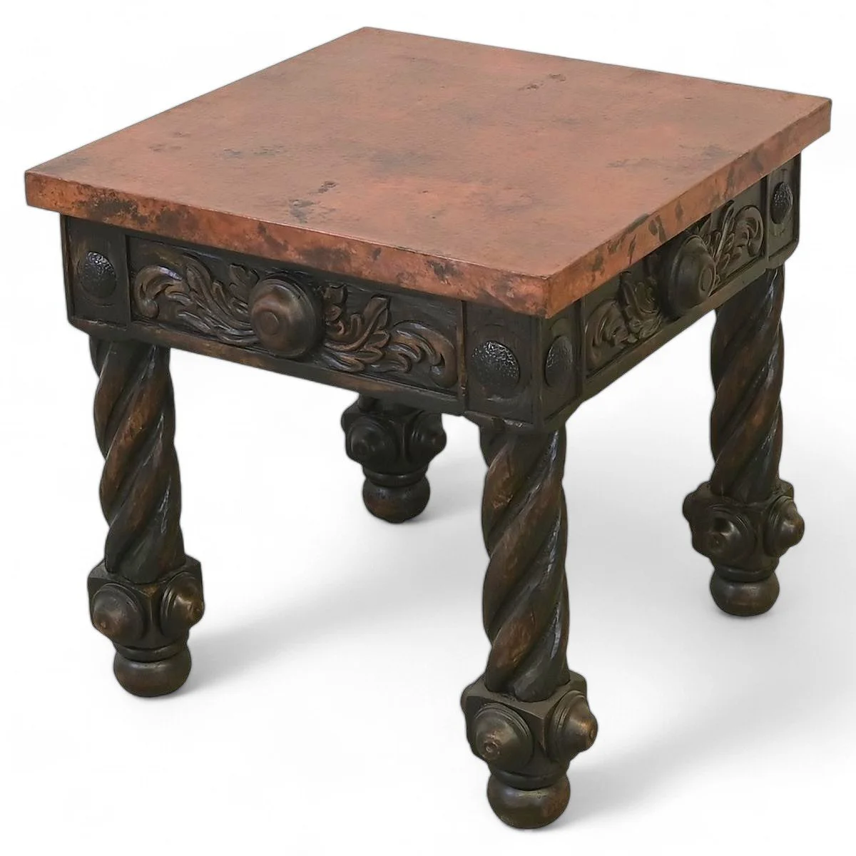 Lucia Copper Top End Table