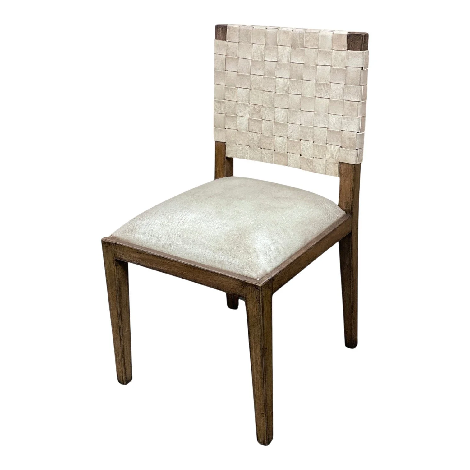 El Paraíso Woven Leather Dining Chair