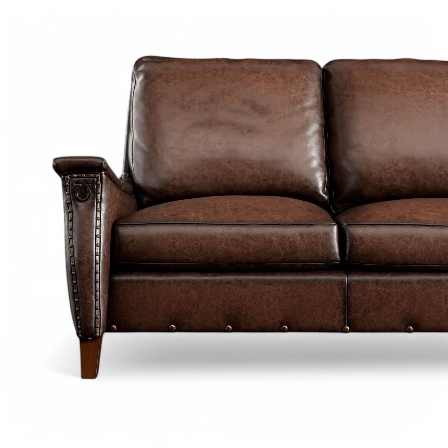 Corvallis Leather Sofa - Pecan