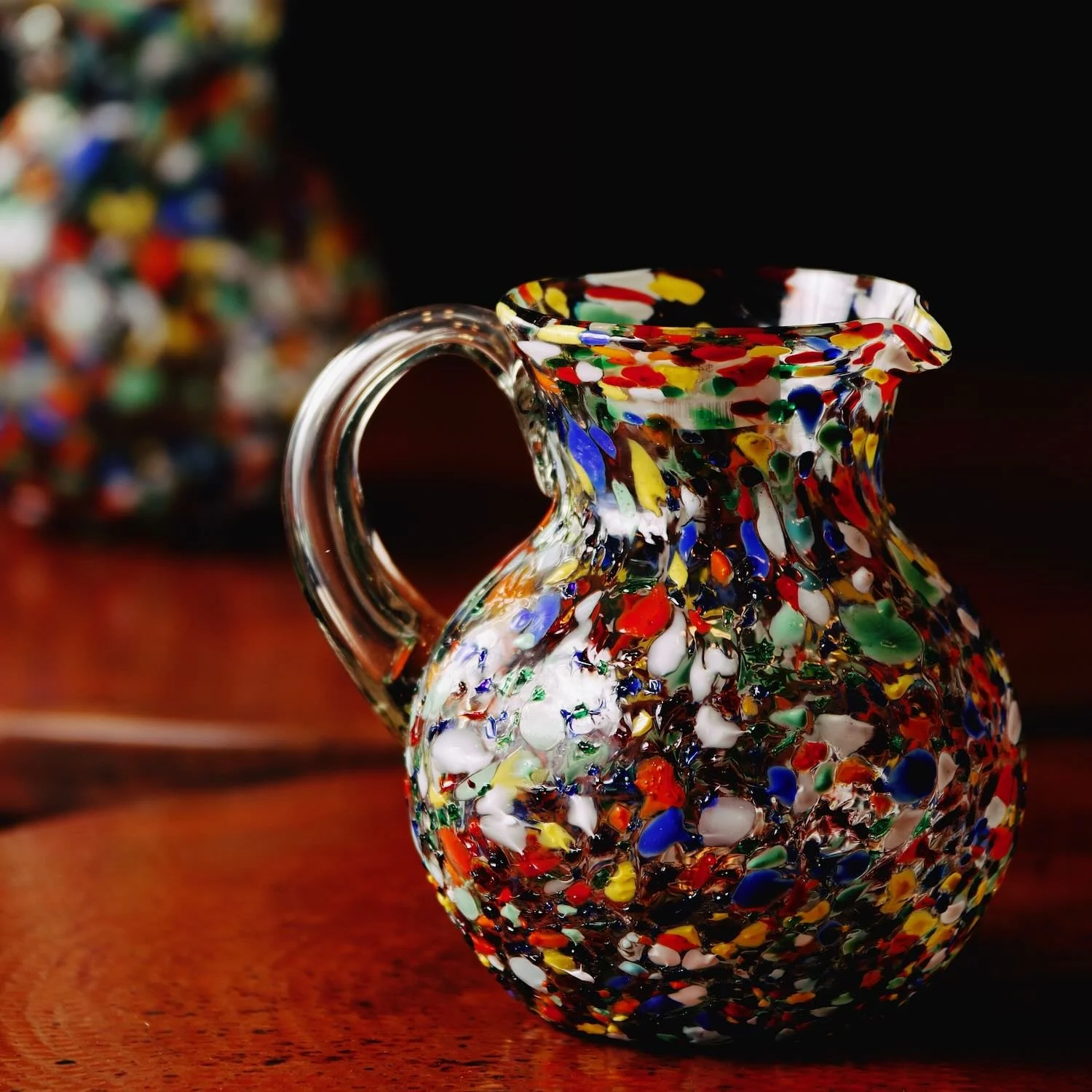Guanajuato Handblown Confetti Pitcher