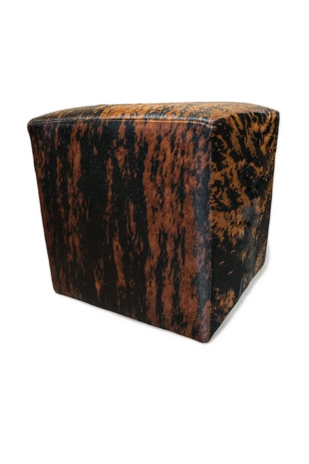 Pampa Brindle Cowhide Ottoman
