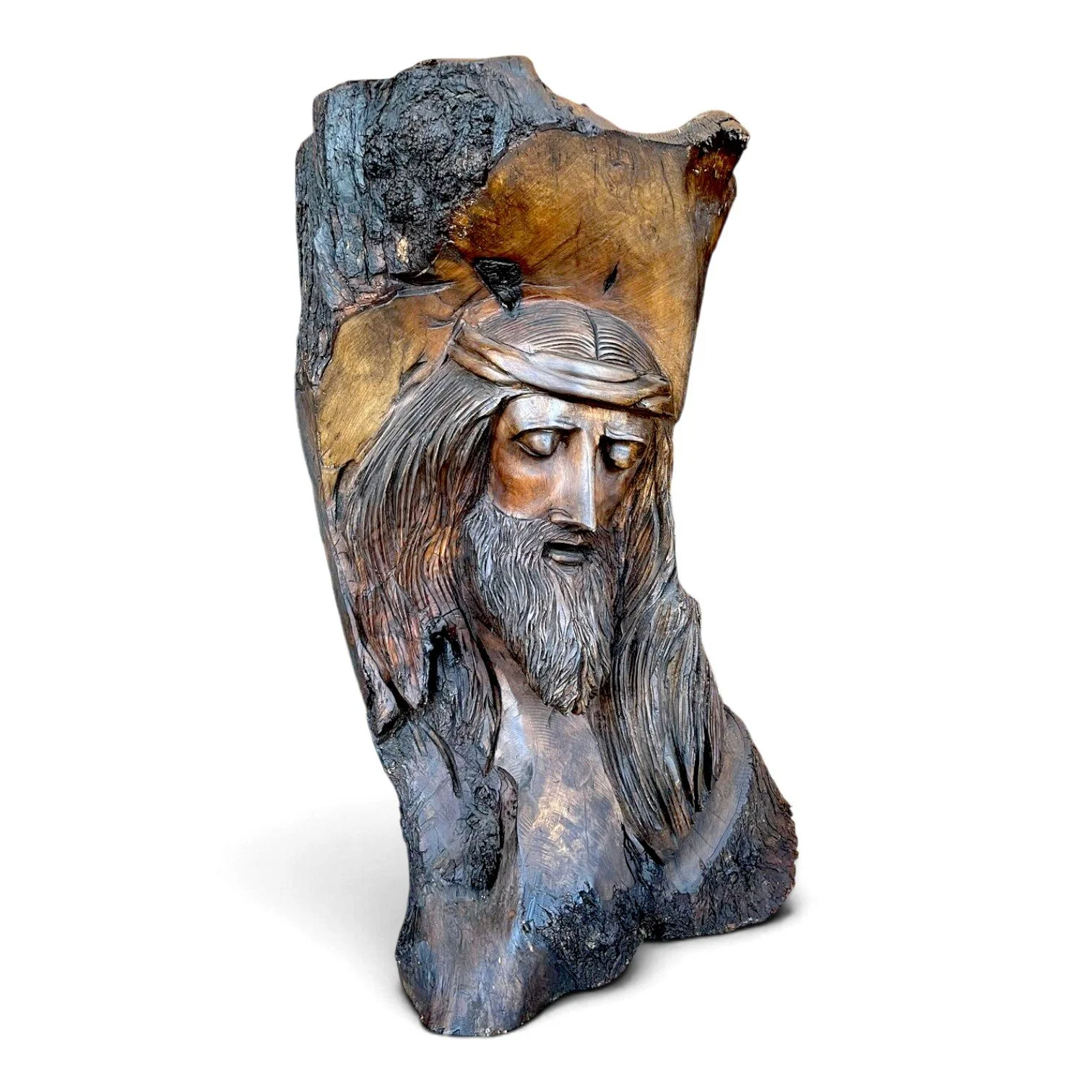 Jesús Tallado a Mano - Grande | Handmade Carved Wood Jesus Statue