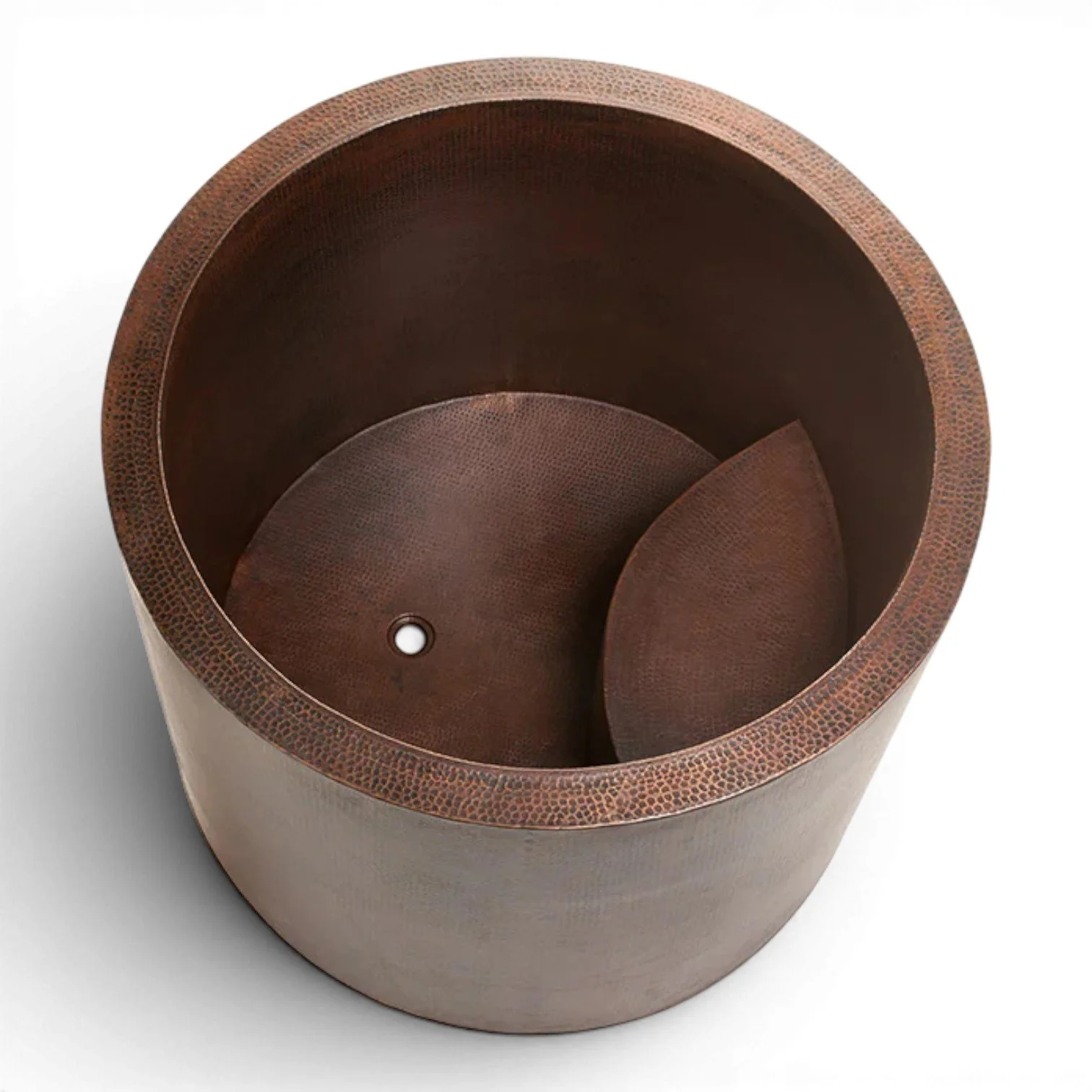 Hacienda 45" Hammered Copper Japanese Style Soaker Bathtub