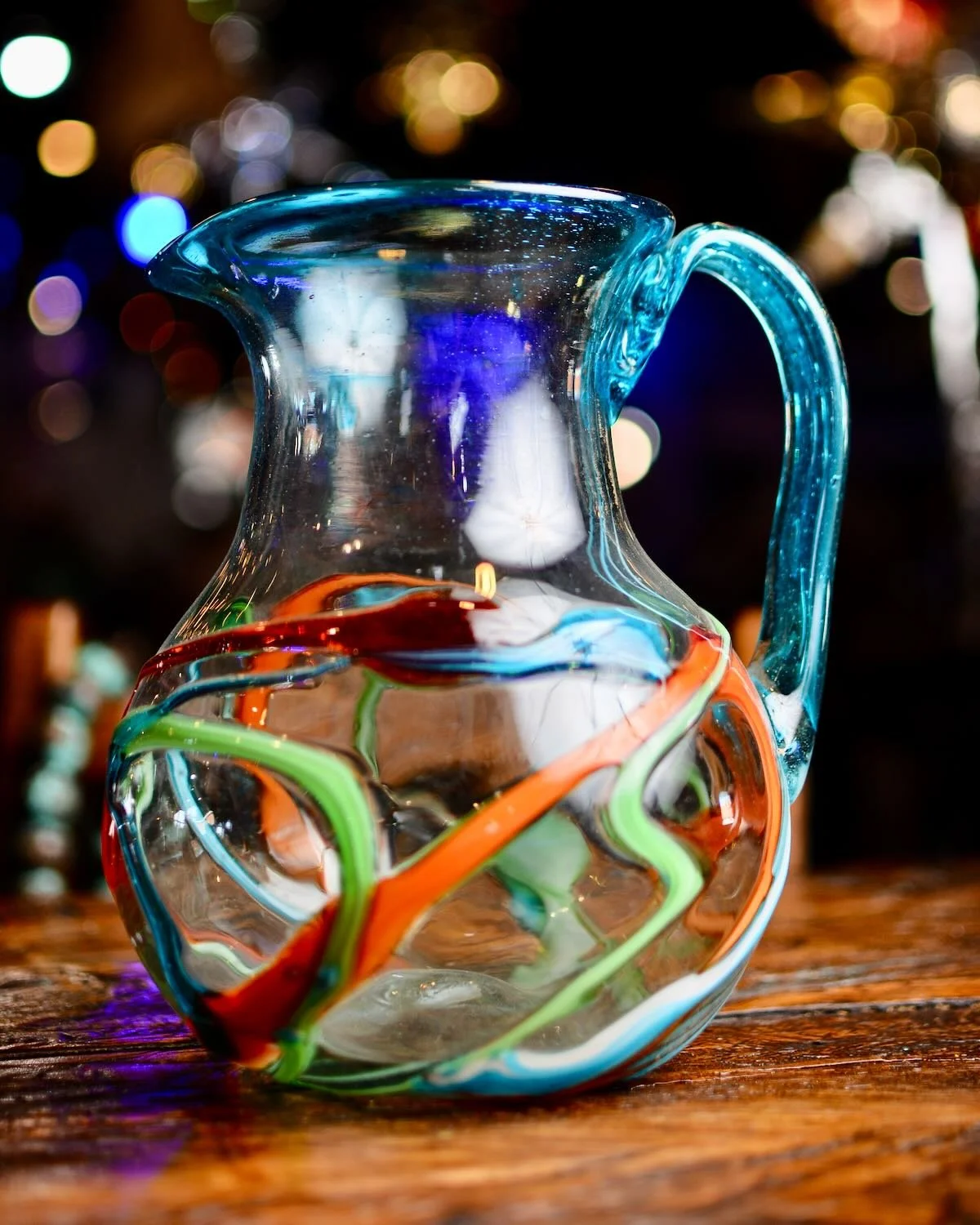 Mexicolor Margarita Pitcher & Glassware Set – Handblown Mexican Glass