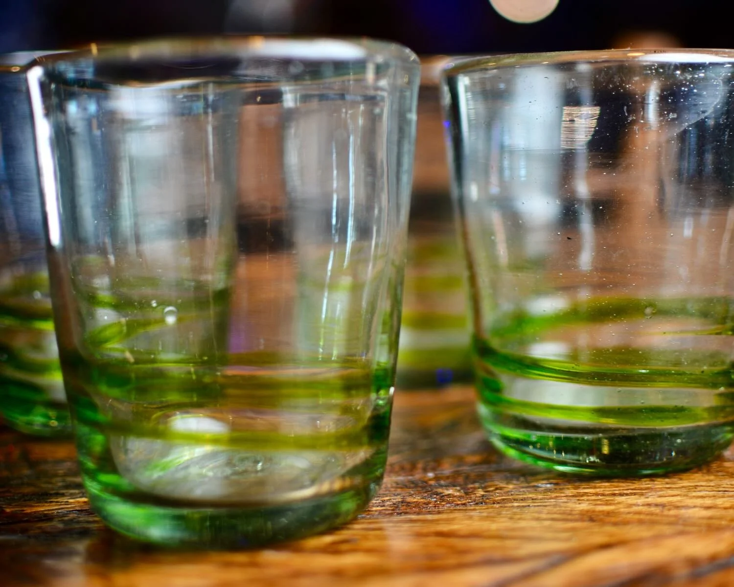 Lime Serpentine Glass 4 Set