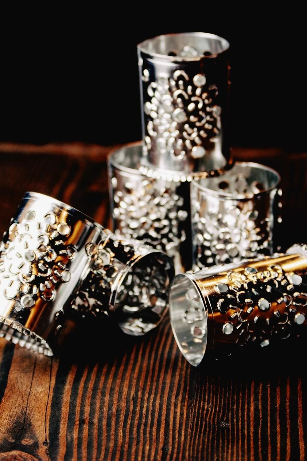 Silver Luminarias | Handmade Mexican Candle Holders