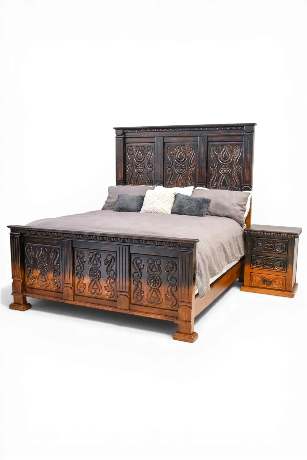 Oaxaca Ombre Carved Bed
