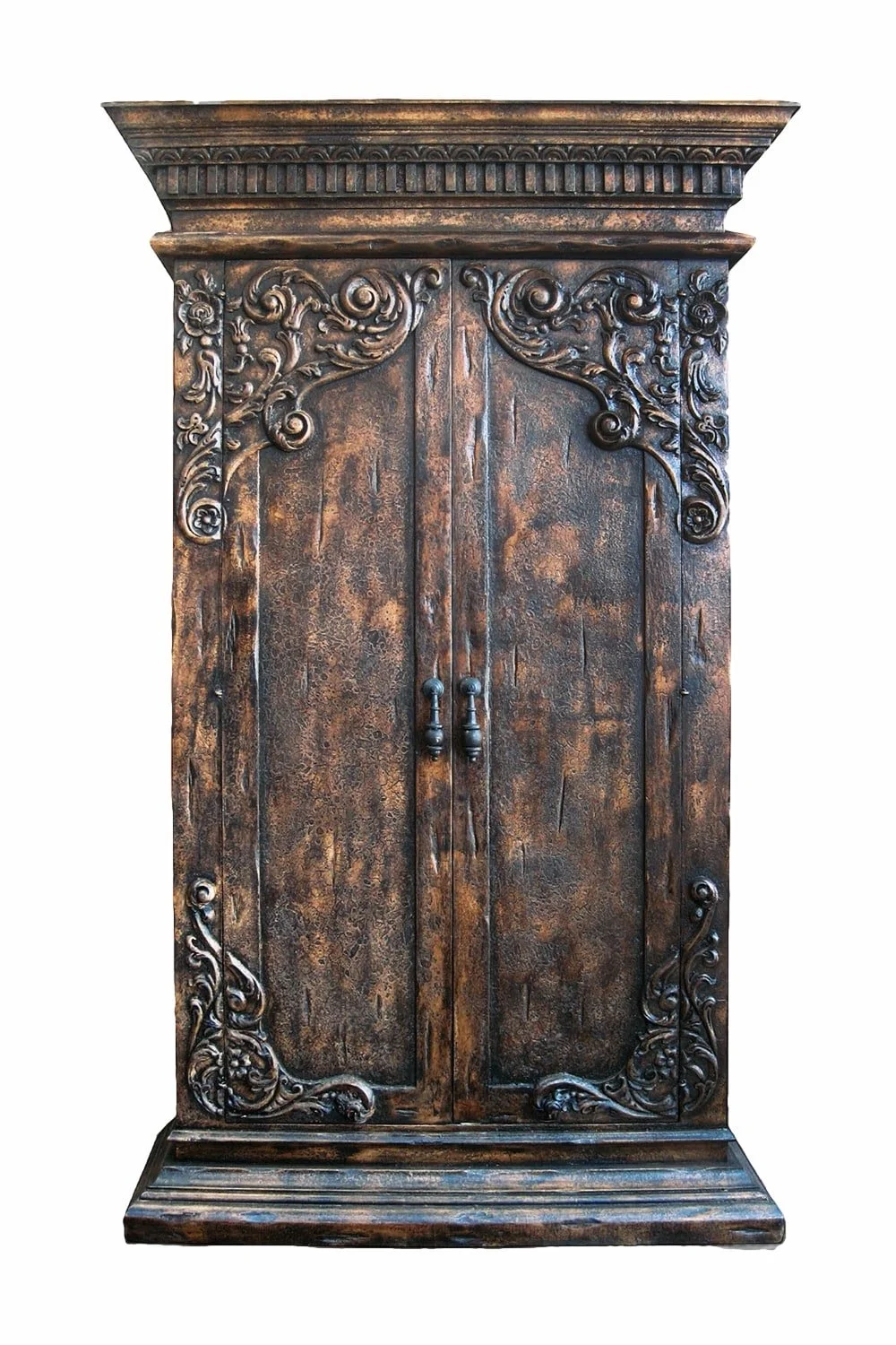 Camana Grande Carved Wood Armoire
