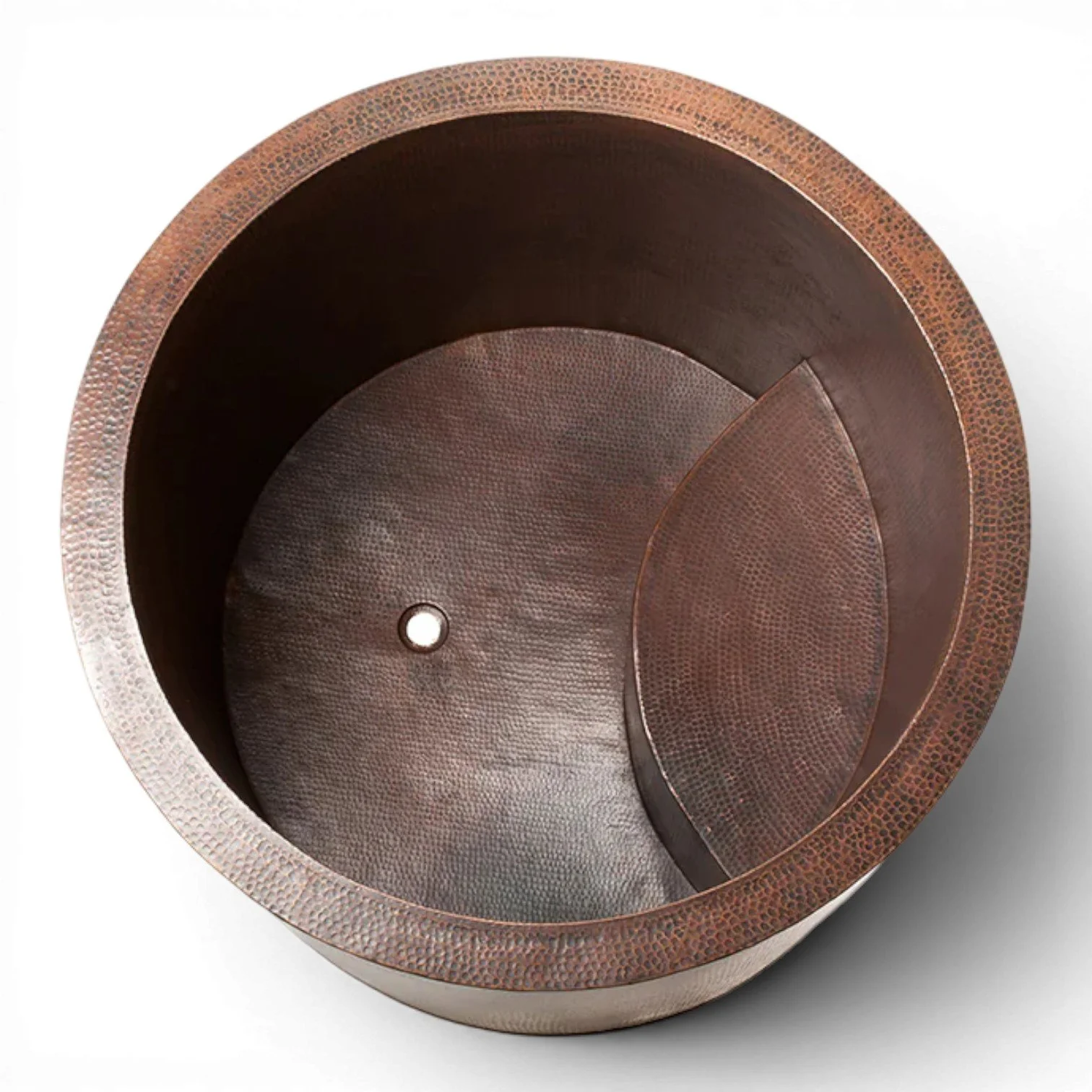 Hacienda 45" Hammered Copper Japanese Style Soaker Bathtub