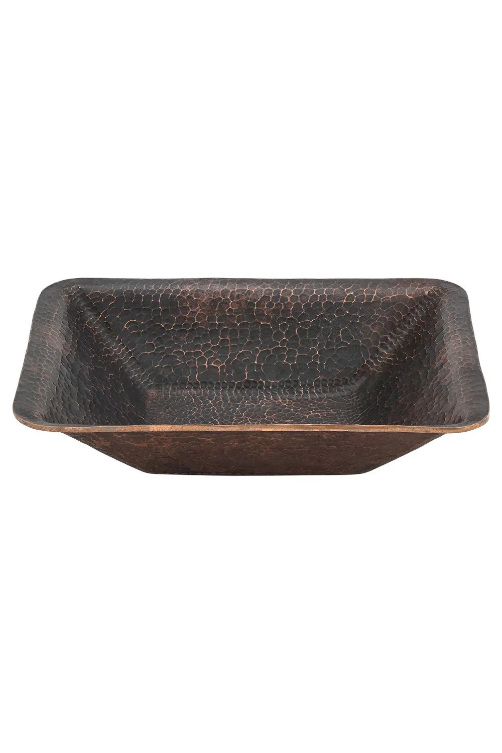 Ximena 17" Rectangle Hand Forged Old World Copper Vessel Sink