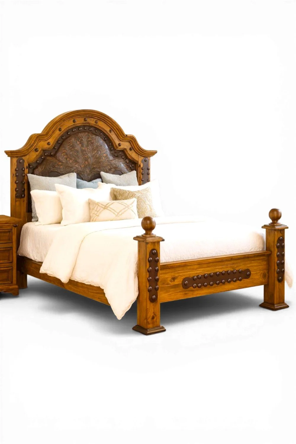 Hermosillo Tooled Leather Bed