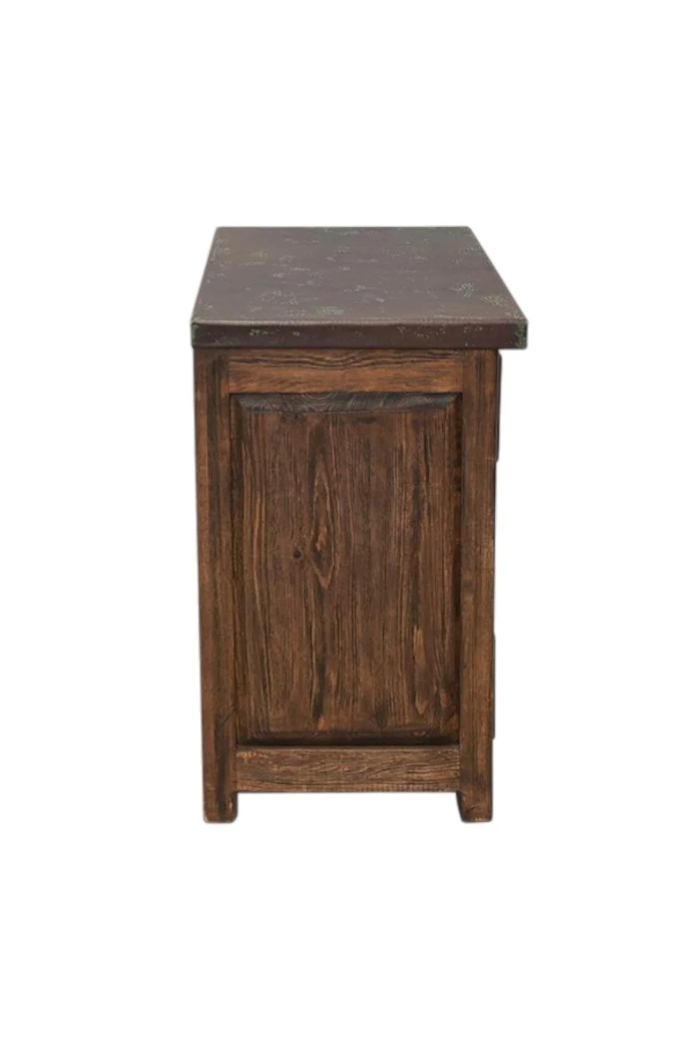 San Felipe Cobre Nightstand - Three Drawer & Copper Top