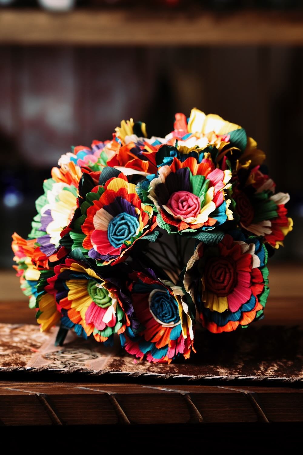 Multicolor Cornhusk Flower Bundle