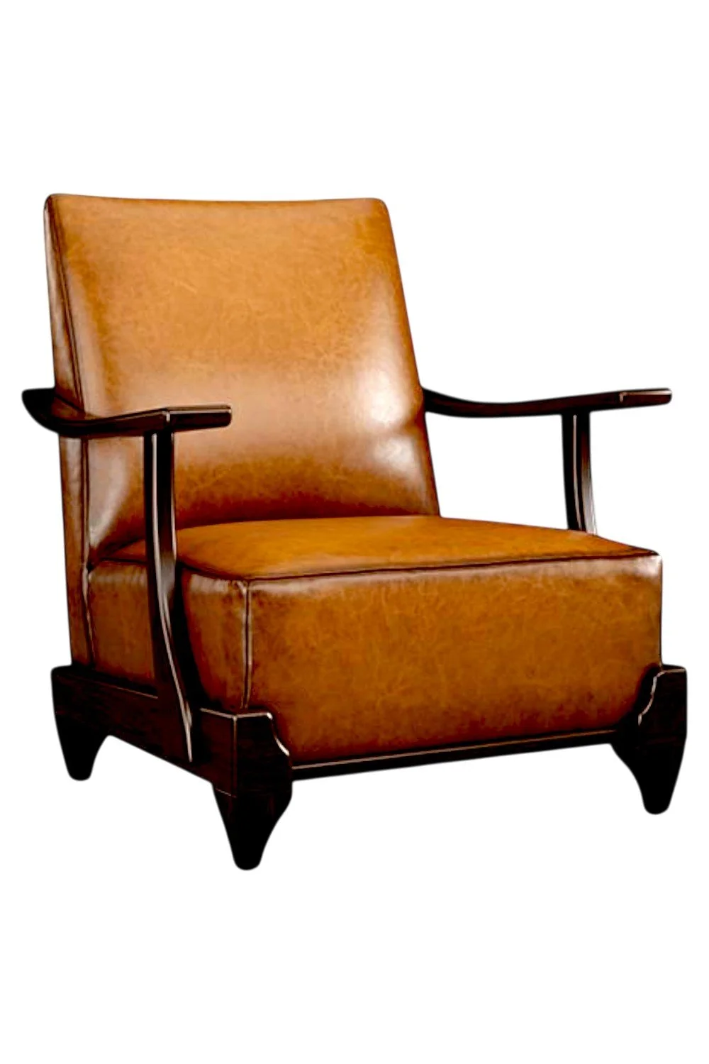 Shop the Big Spring Leather Chair handcrafted in America. Top-grain Sauvage Bark leather, solid wood frame, and Western Luxe design for timeless statement seating.