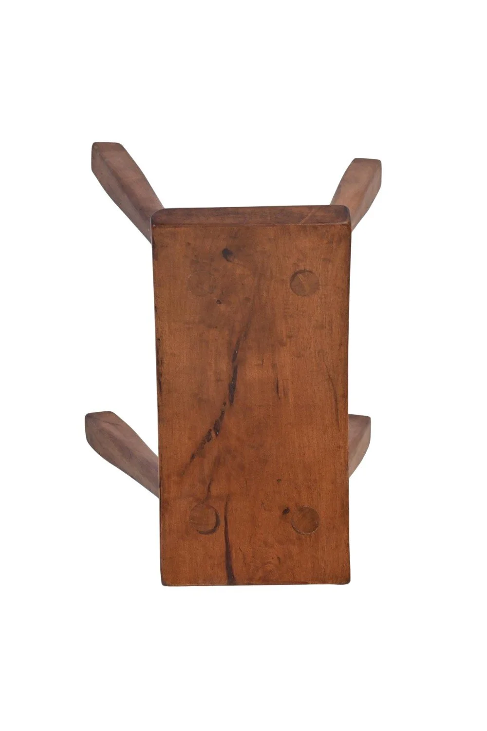 Cimarron Curved Primitive Stool – Rustic Handmade Stool
