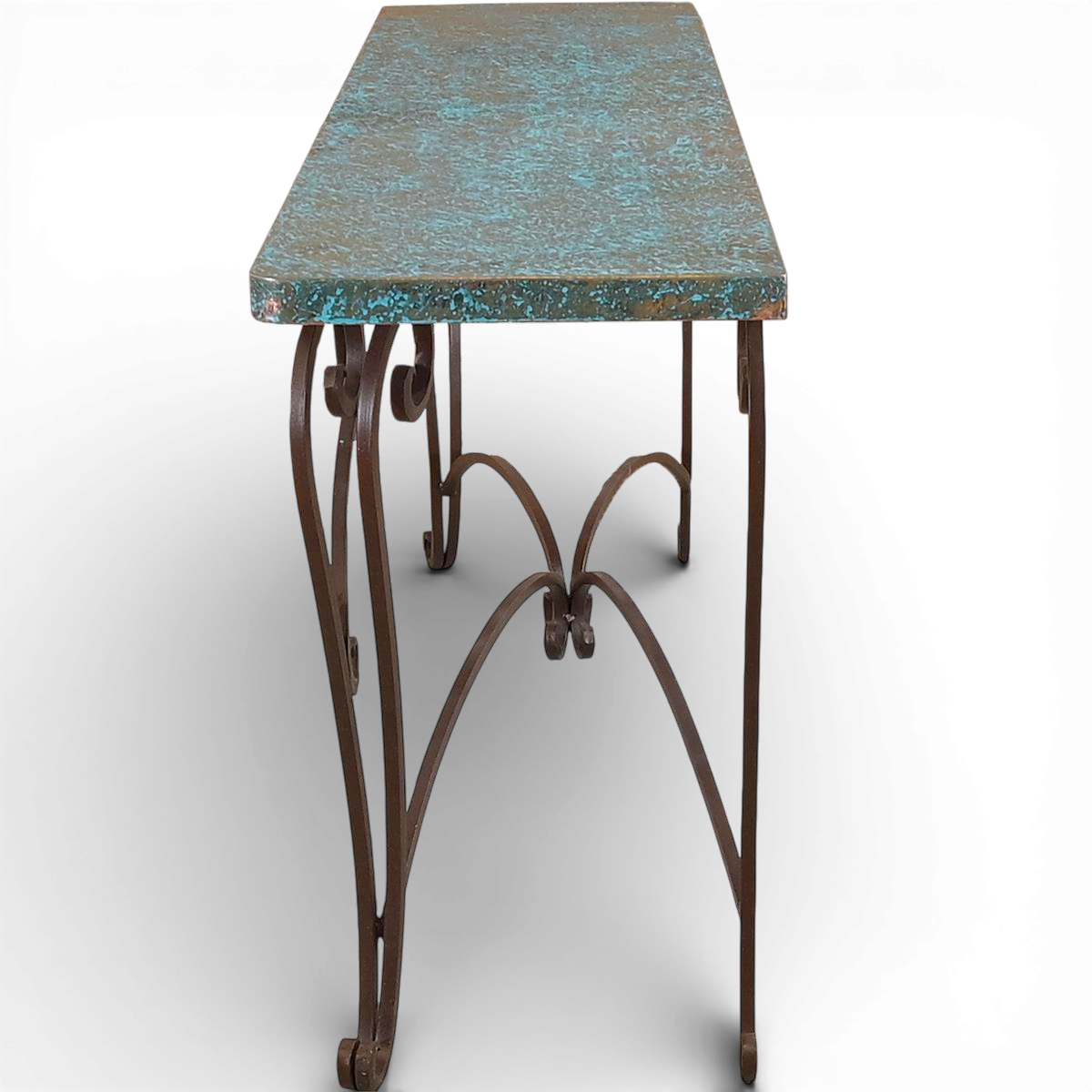 El Paso Copper Sofa Table - Turquoise