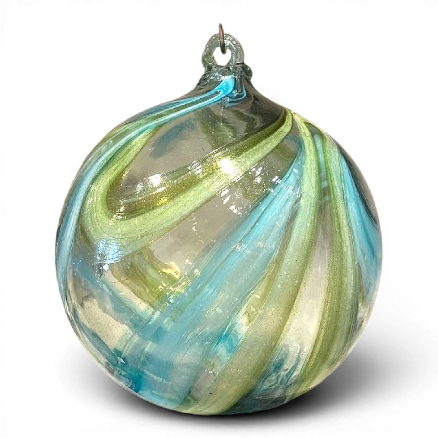 Handblown Hanging Glass Ball | Handmade Mexican Glass Décor