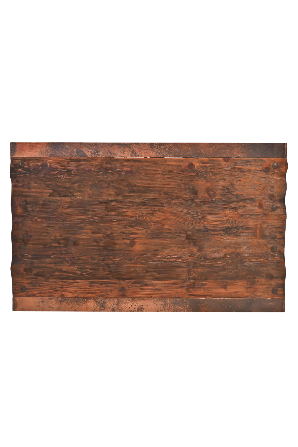 Floresville Copper Edge Coffee Table – Handmade Mexican Rustic Table