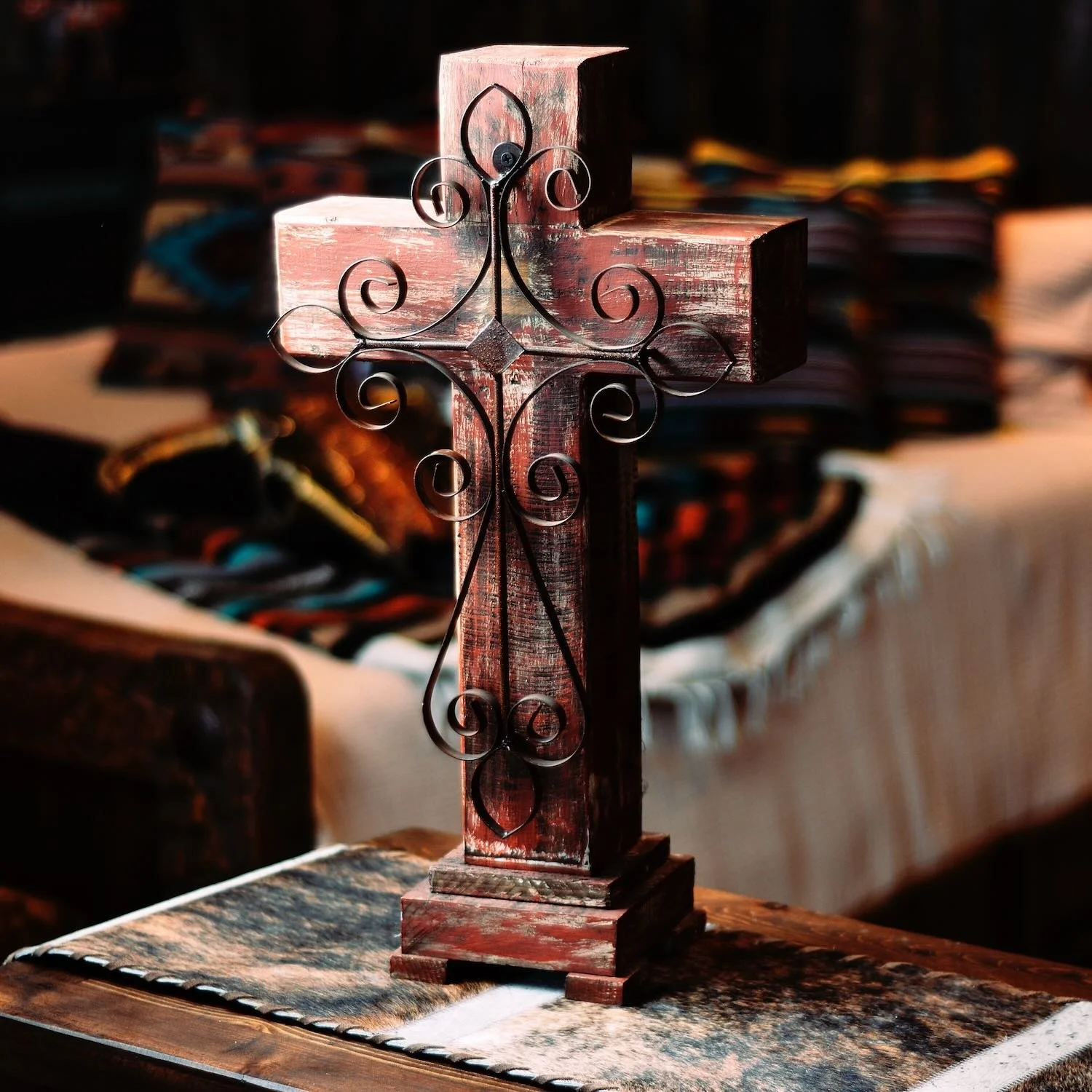 Cruz de Madera - Roja