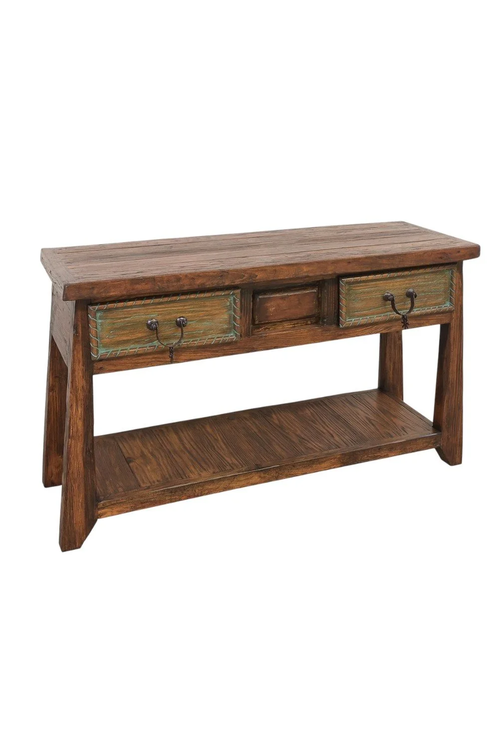 Stetson Old West Sofa Table – Rustic Western Console Table