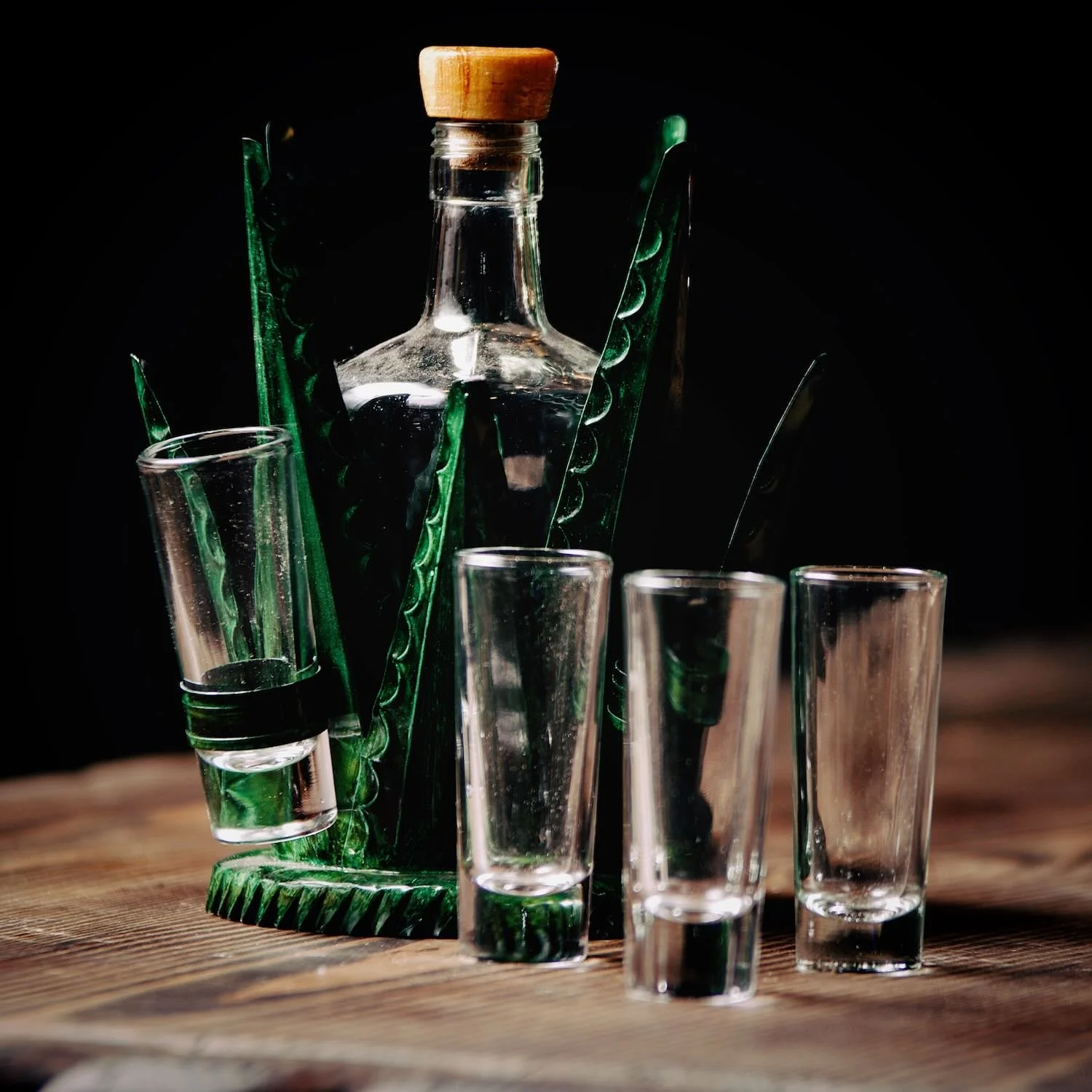 Green Agave Tequila Set from Mexico