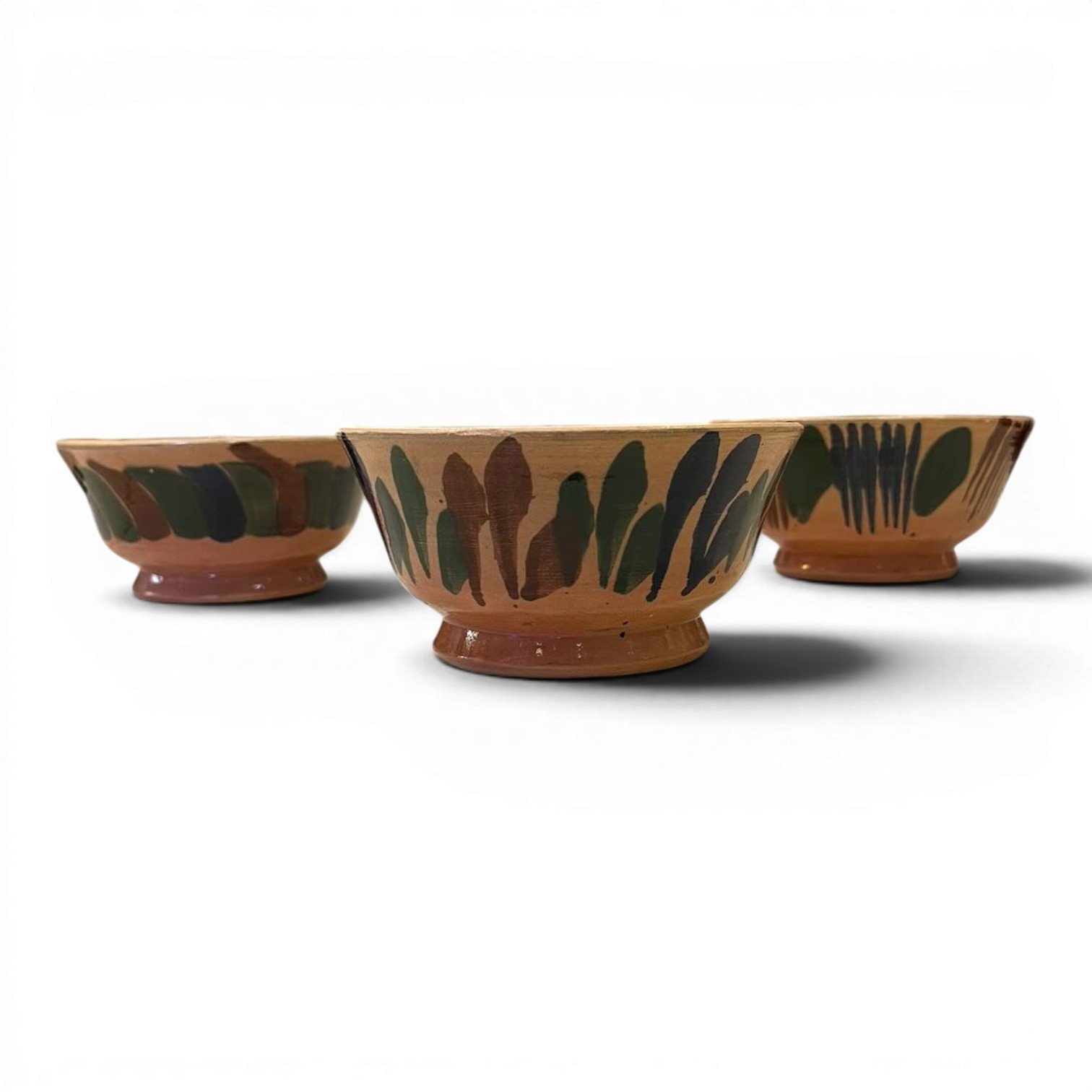 Handmade Clay Oaxaca Medium Bowl from Mexico featuring colorful hand-painted artisan pottery designs.