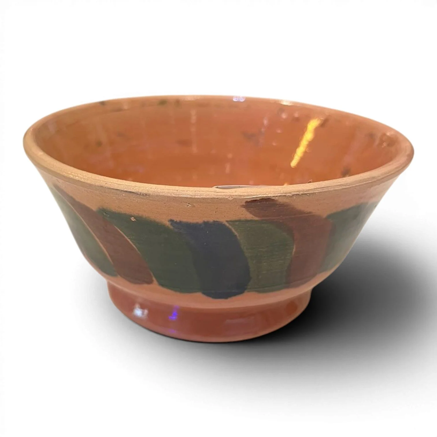 Handmade Clay Oaxaca Medium Bowl from Mexico featuring colorful hand-painted artisan pottery designs.