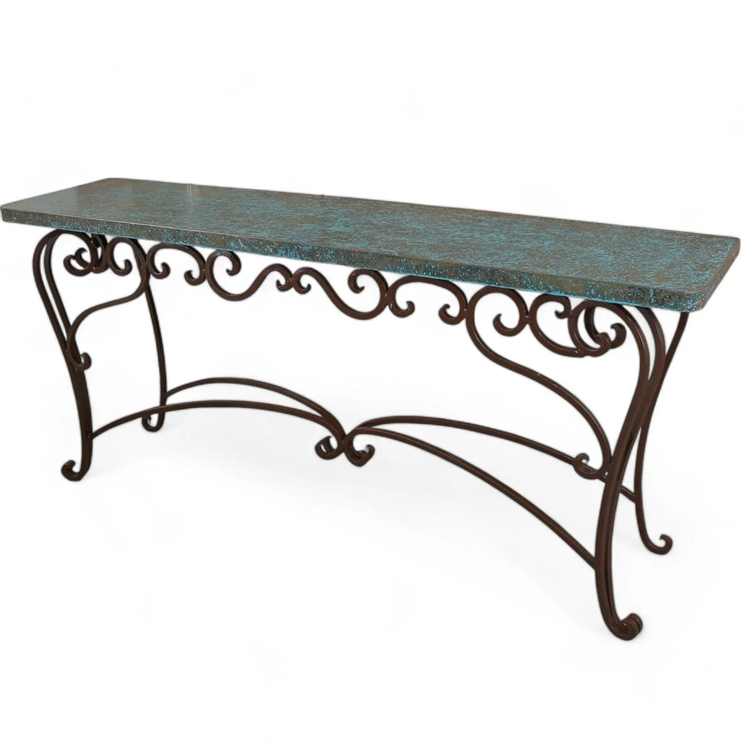 El Paso Copper Sofa Table - Turquoise