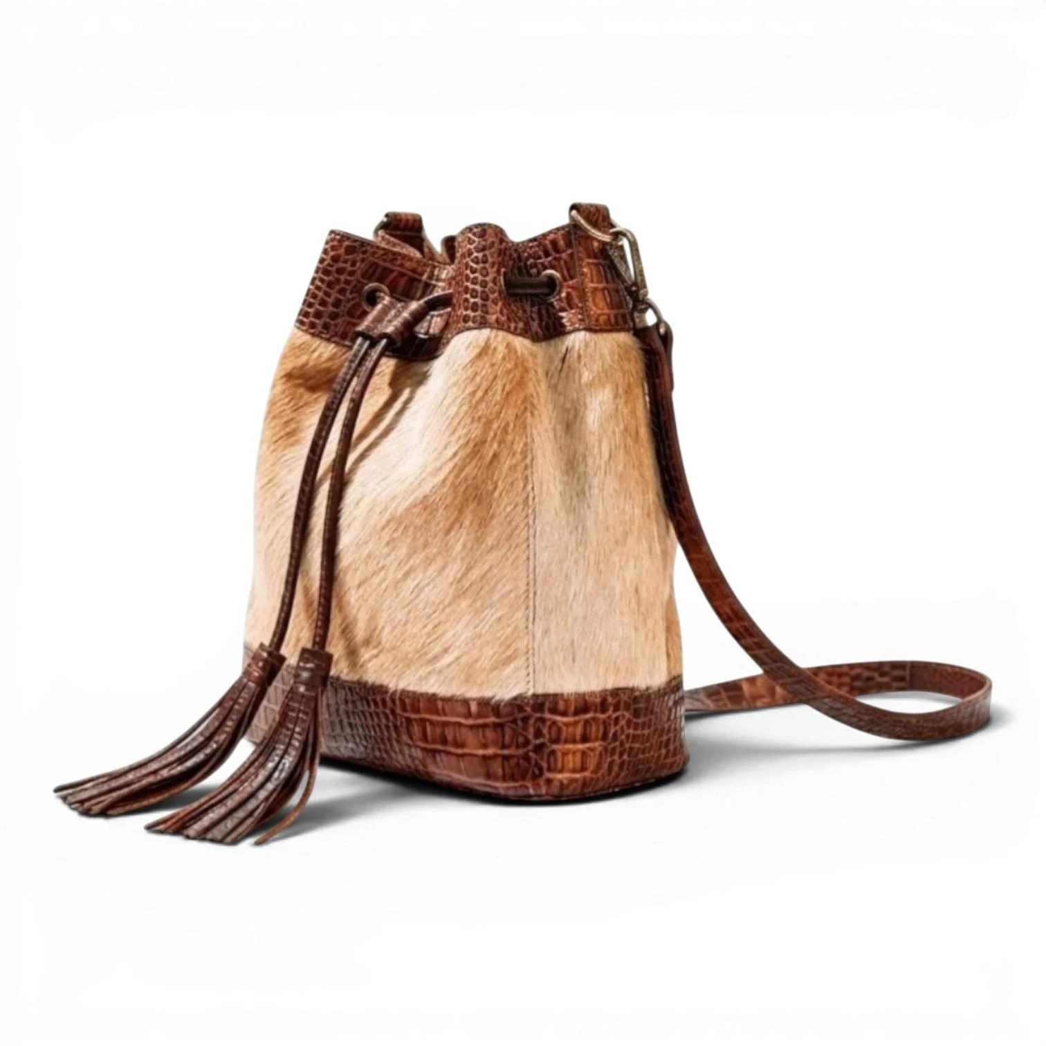 Cowhide Boho Bag | Handmade Brazilian Leather & Cowhide Purse