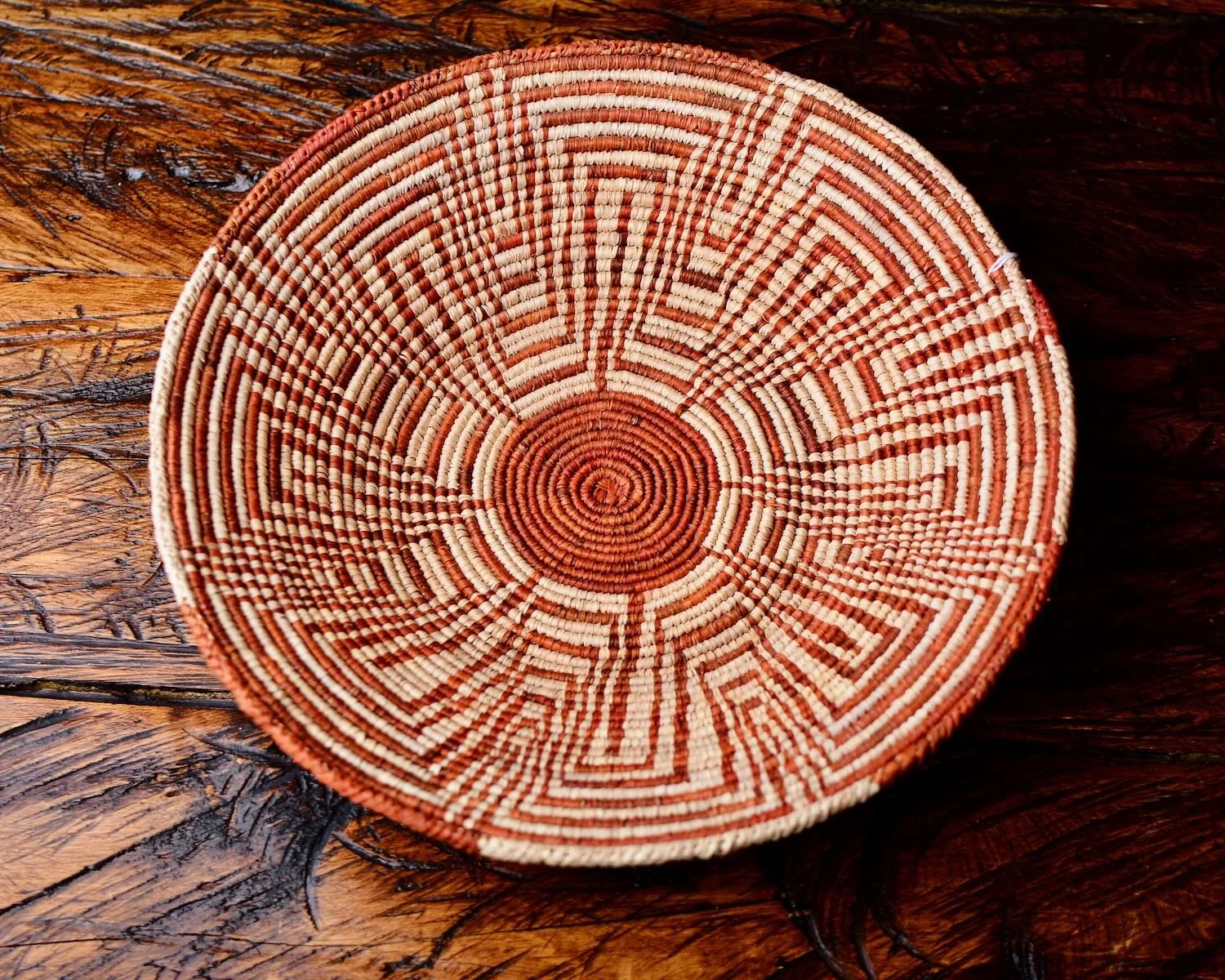 Southwest Style Hand Woven Basket - Two