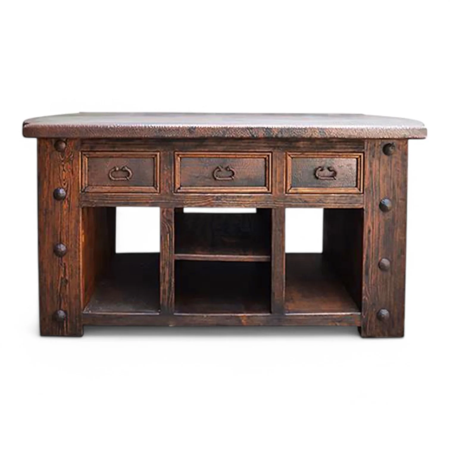 Rayo de Sol Copper Kitchen Island