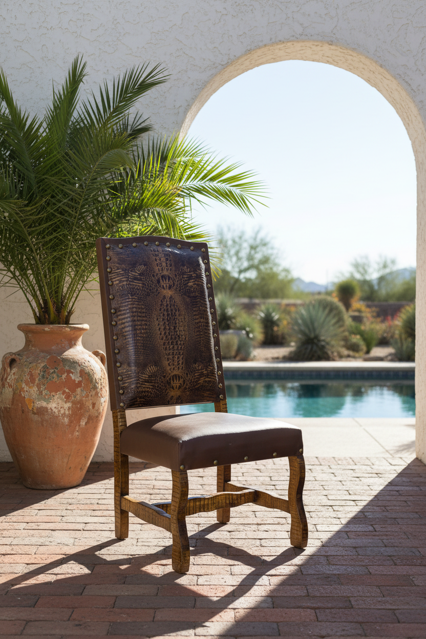 Especial de Texas Leather Dining Chair.