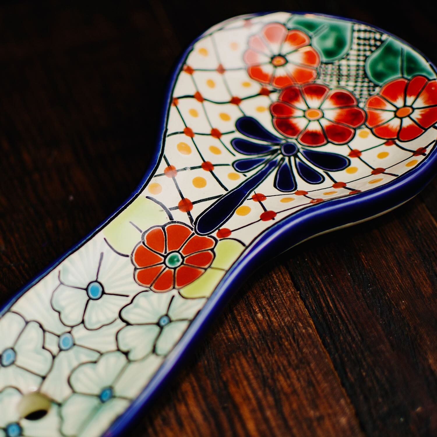 Colorful Talavera Spoon Rest 1