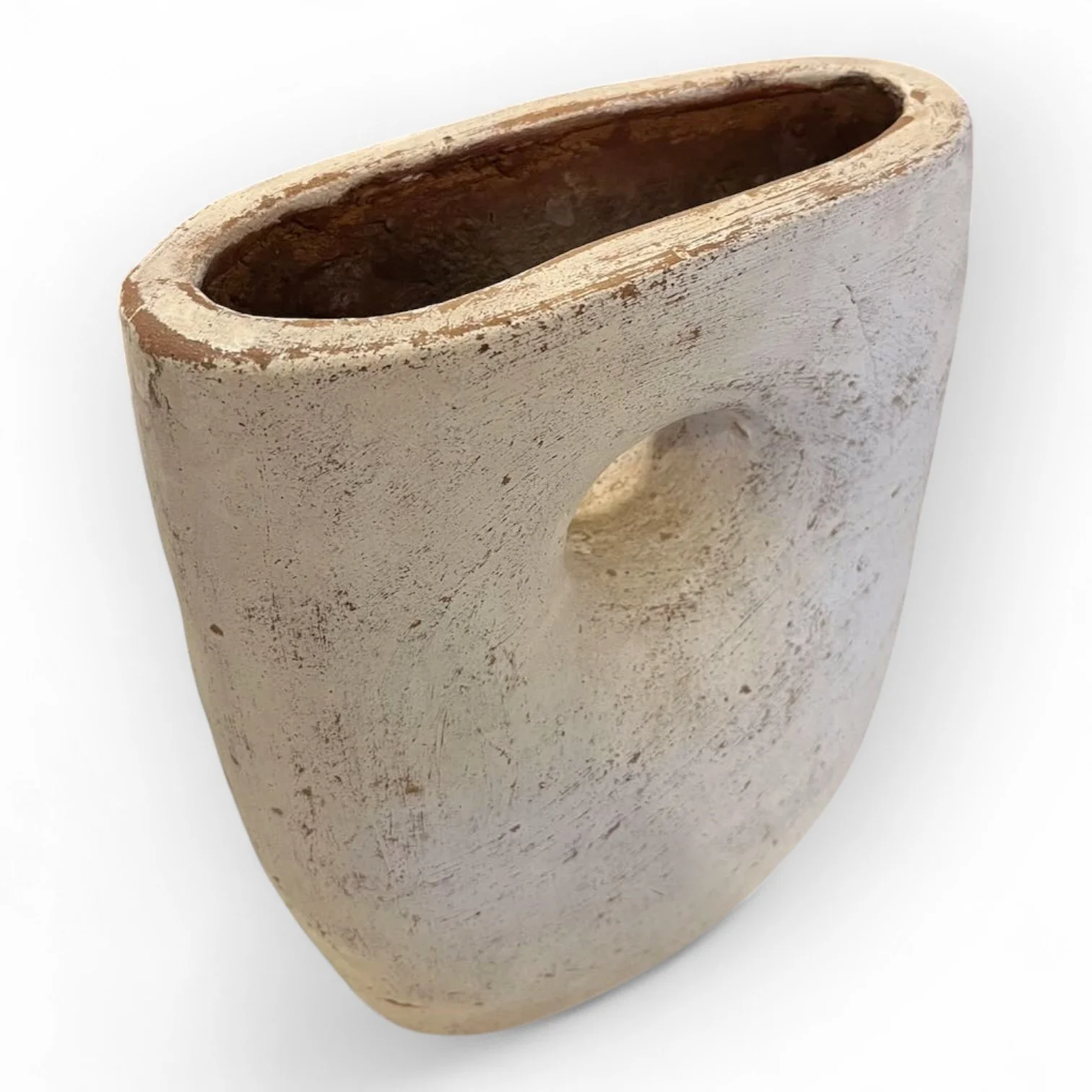 White Vase with Hole