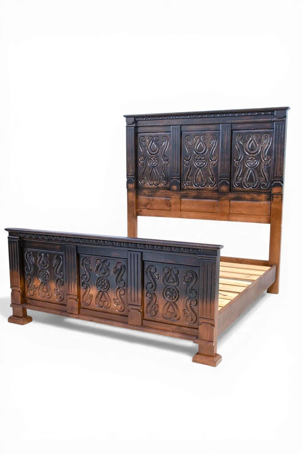 Oaxaca Ombre Carved Bed