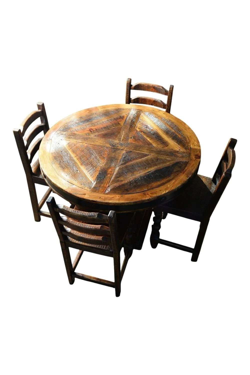 Hacienda Rústica Redonda Bar Table