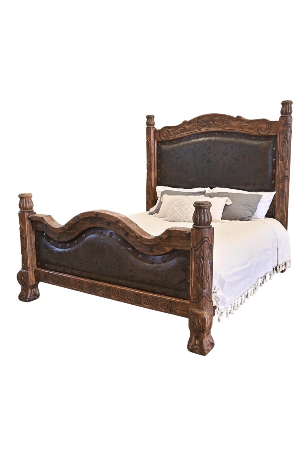 Chaparral Tooled Leather Western Bed