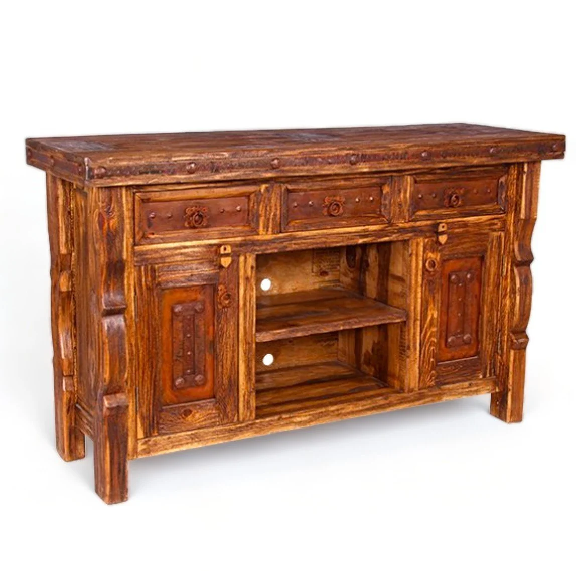 Pueblo Viejo TV Console - Dark