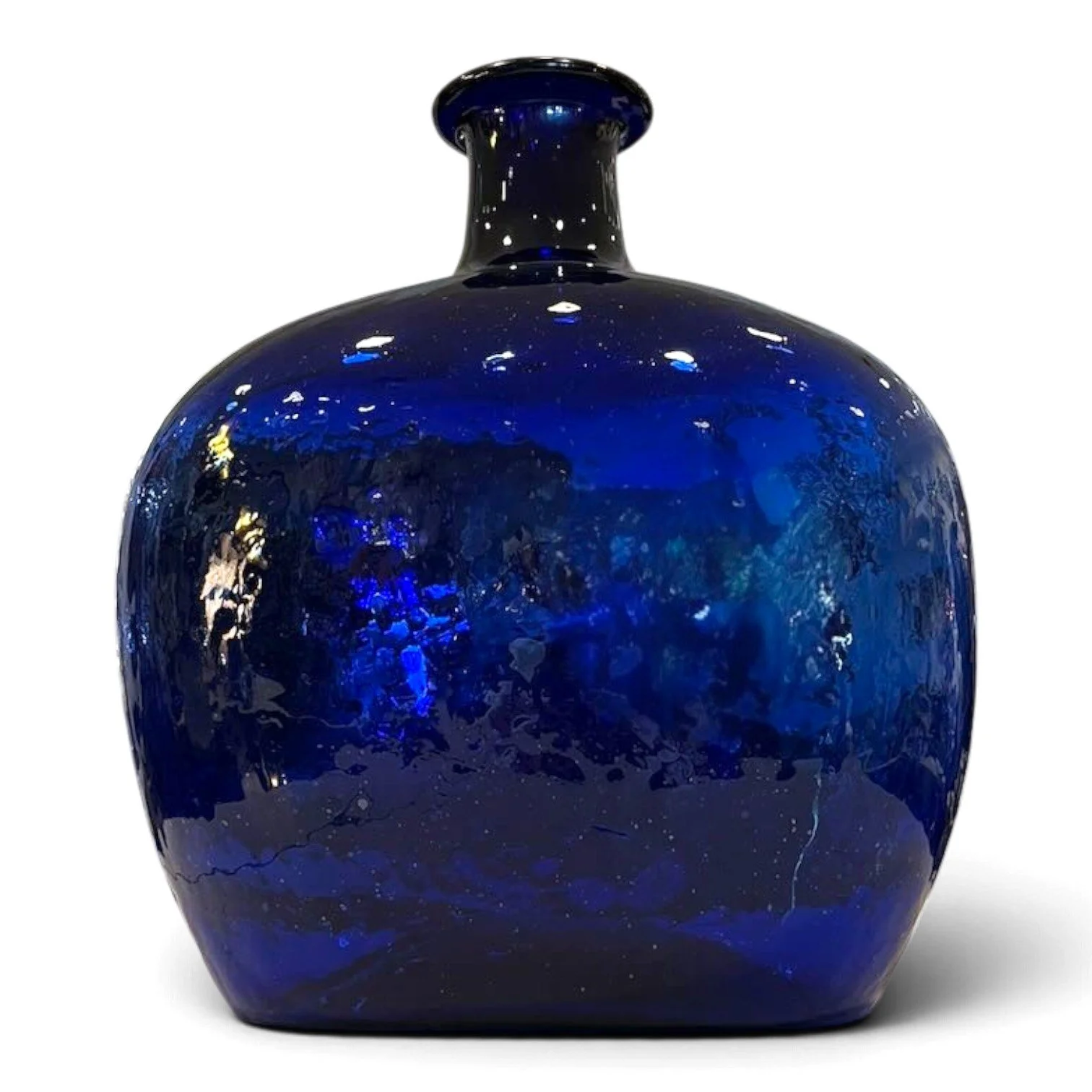 Botella Soplada a Mano – Cobalt | Handmade Cobalt Blue Glass Bottle