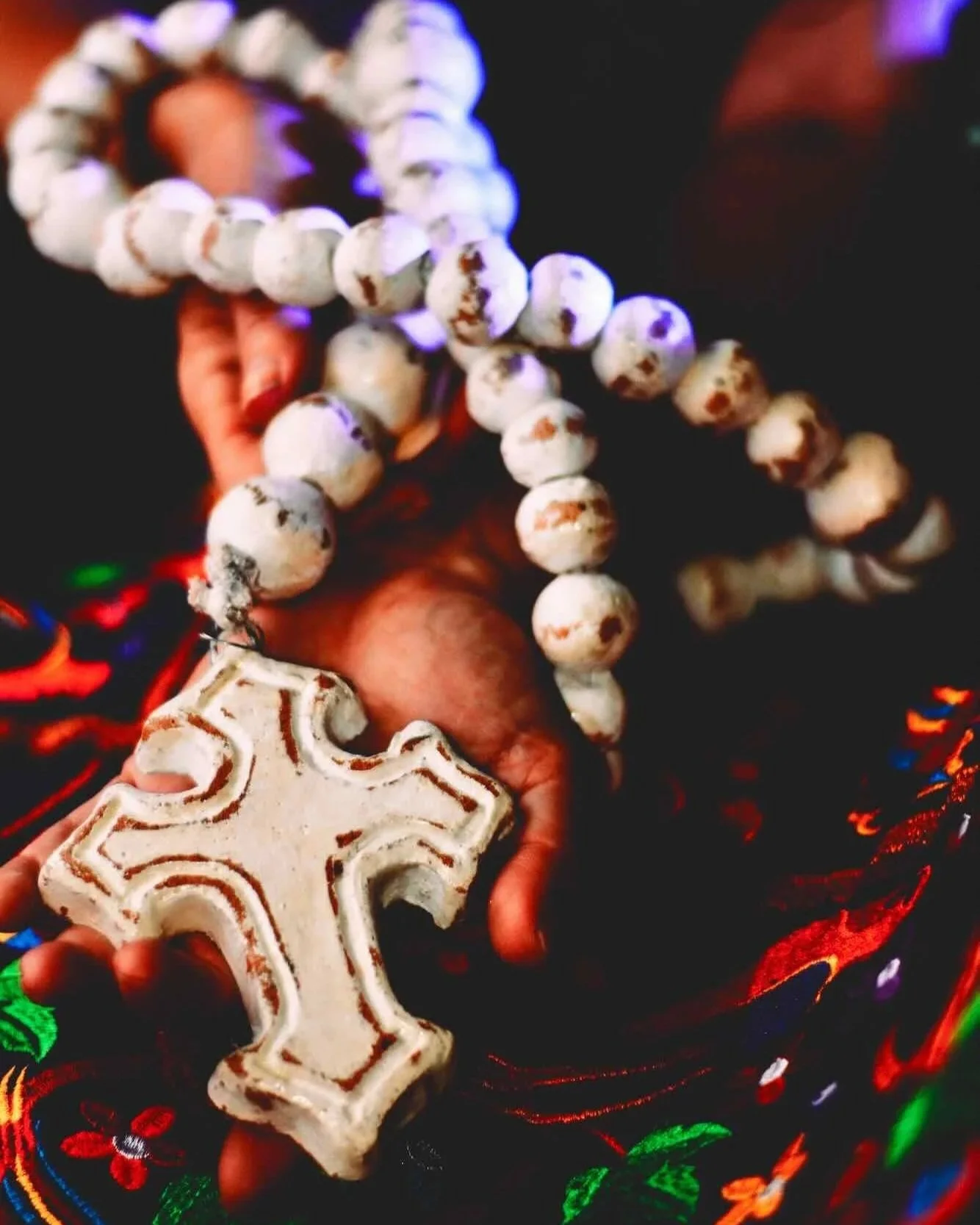 Clay Rosary Beads from Mexico