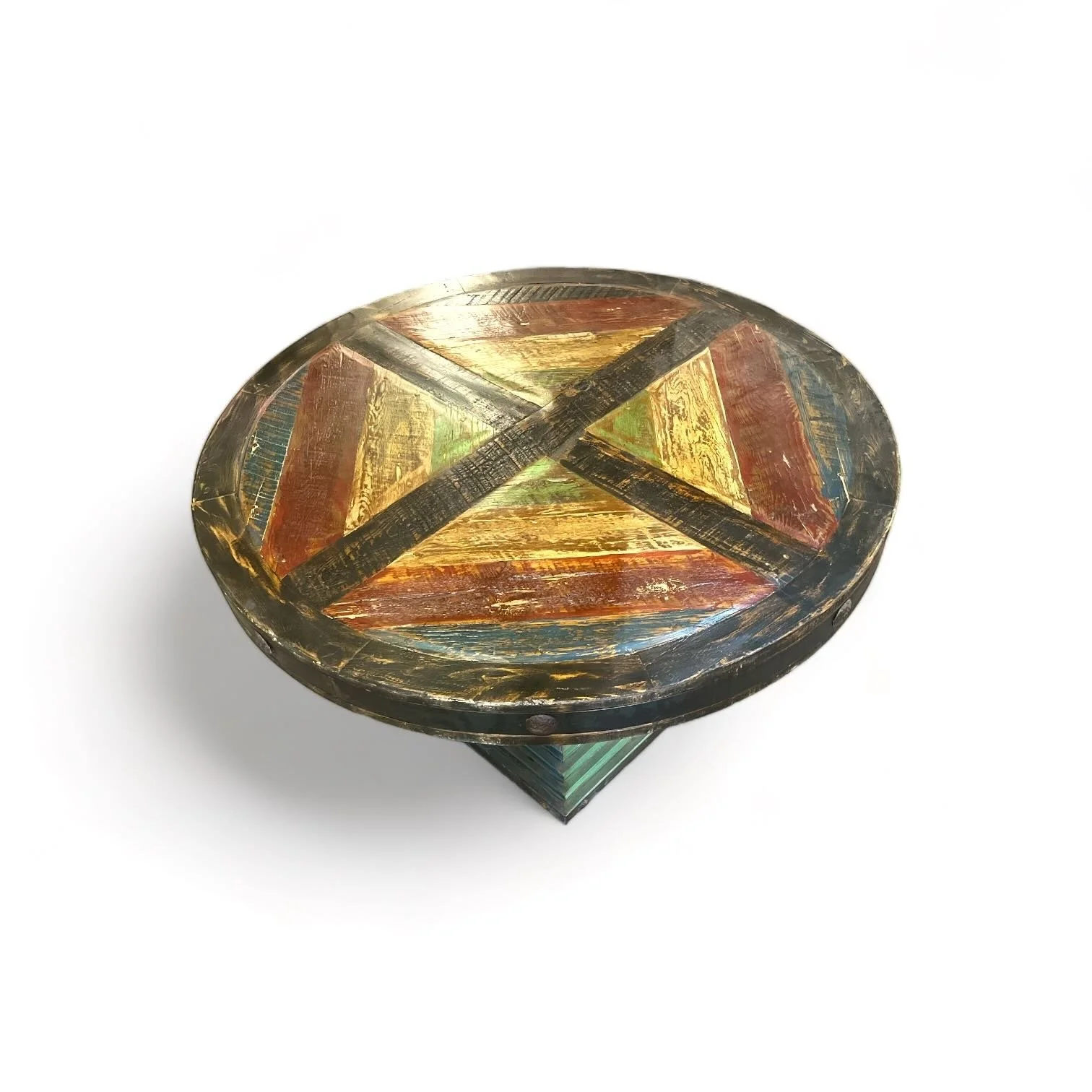 Hacienda Rústica Pintada Redonda Dining Table