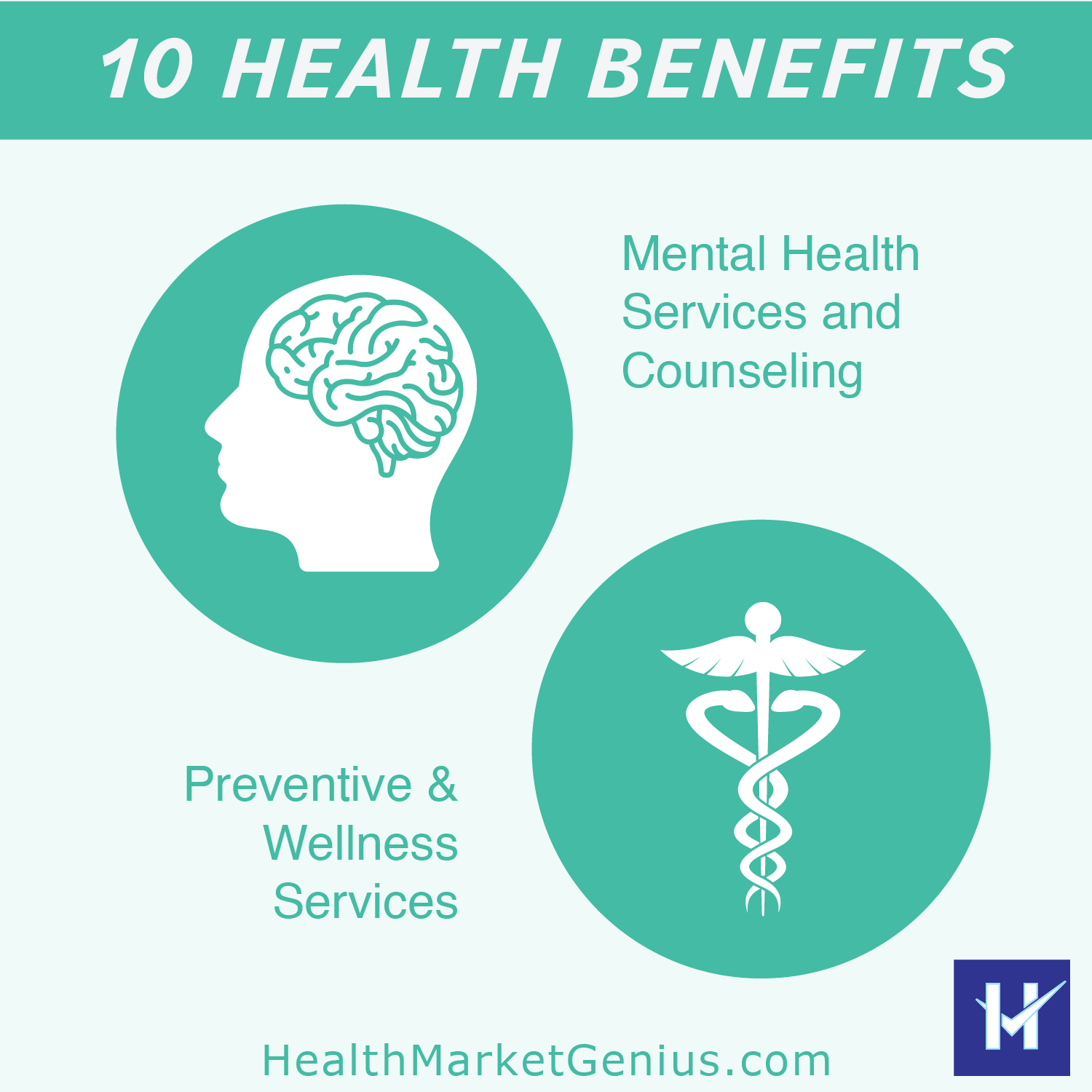 Coverage for mental health counseling, behavioral health treatment, and zero-cost preventive wellness screenings.