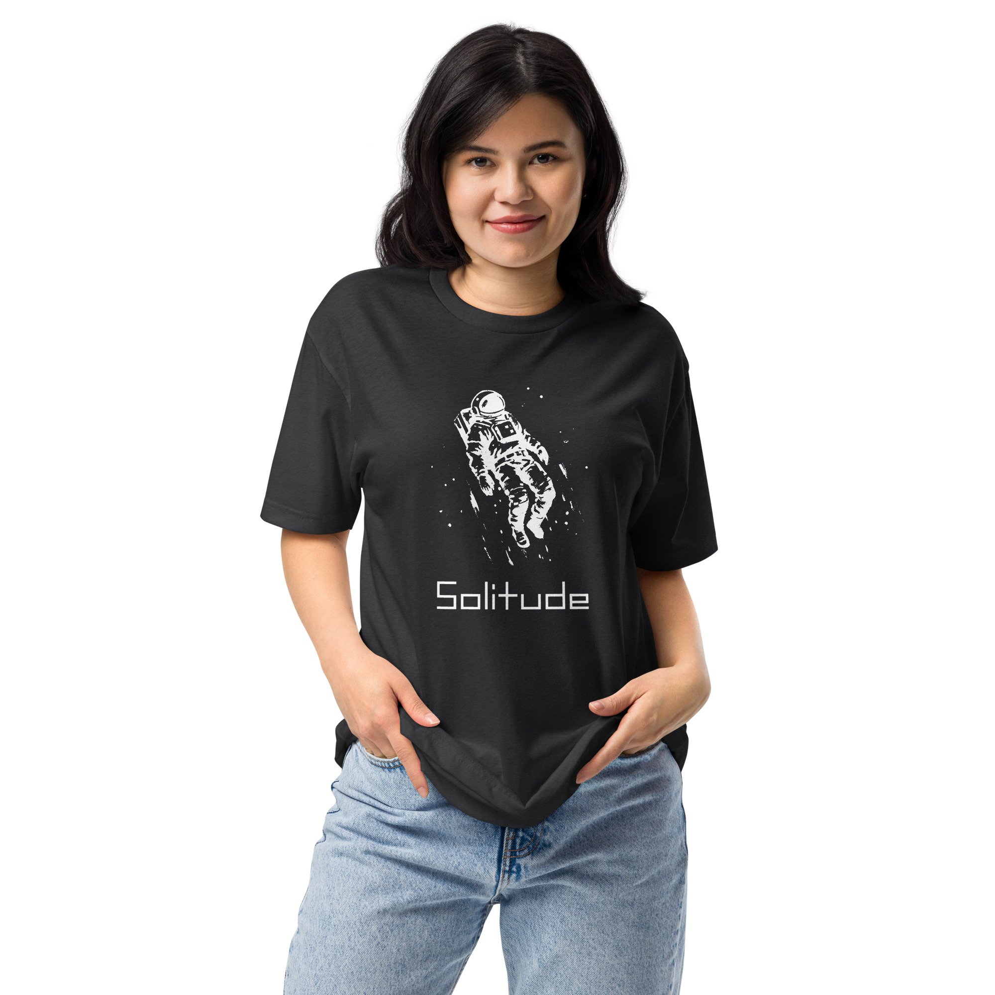 Solitude fitted t-shirt, unisex streetwear (Nebula 2026)