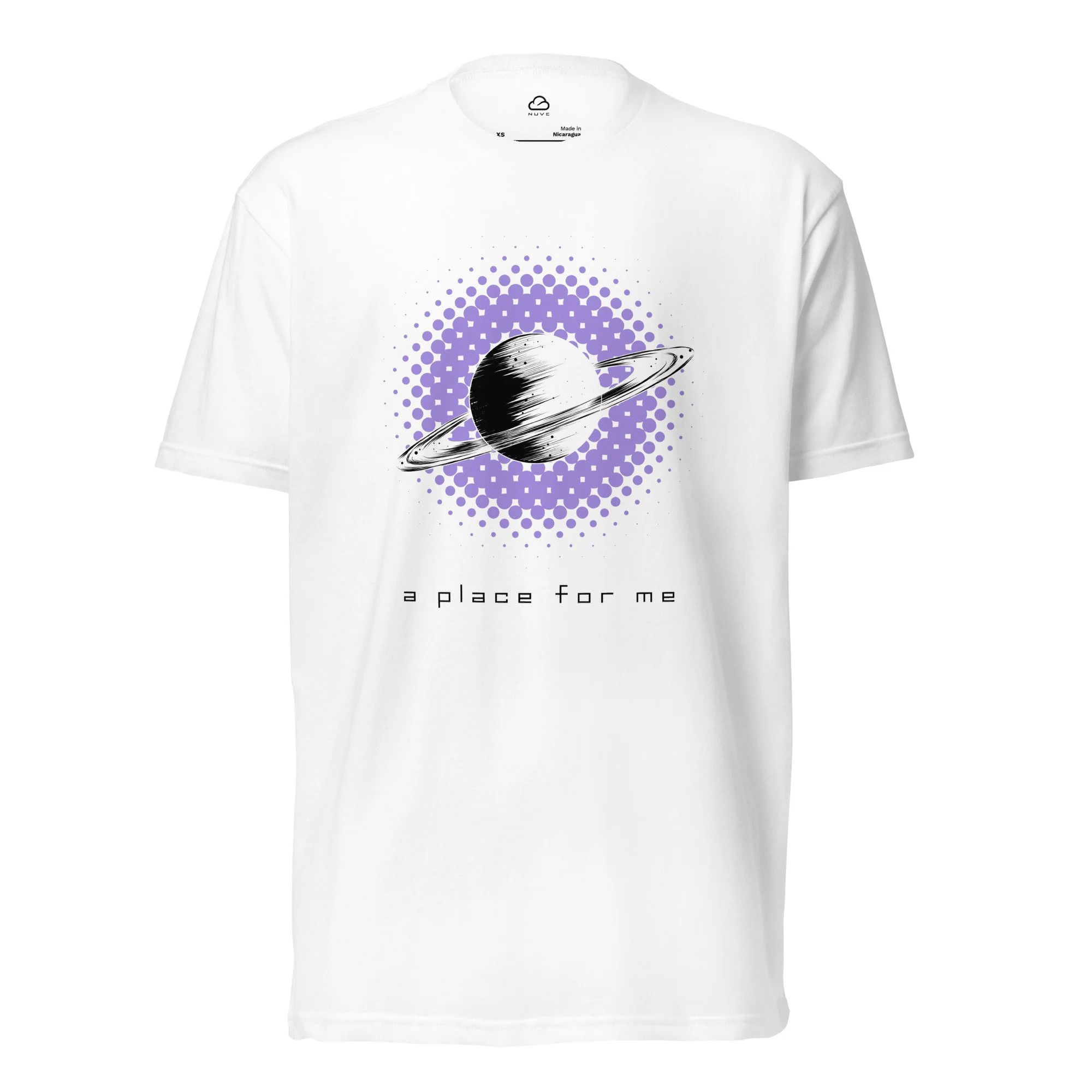 A place for me, unisex t-shirt with streetwear print (Nebula 2026)