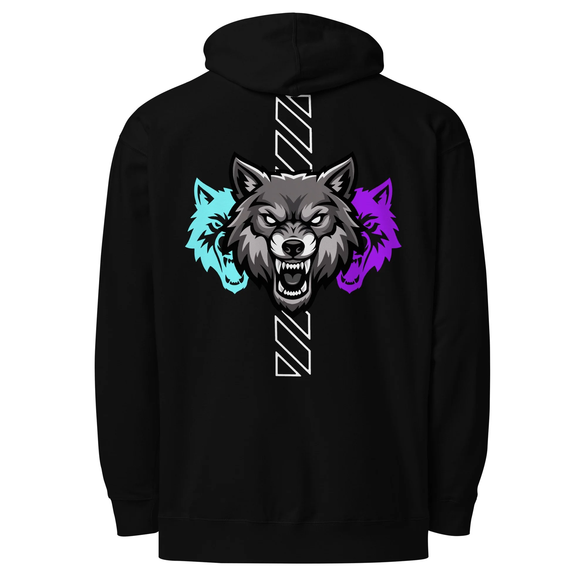 Unisex Mid-Weight Hoodie, Streetwear Print Neon Pack (The Beasts)